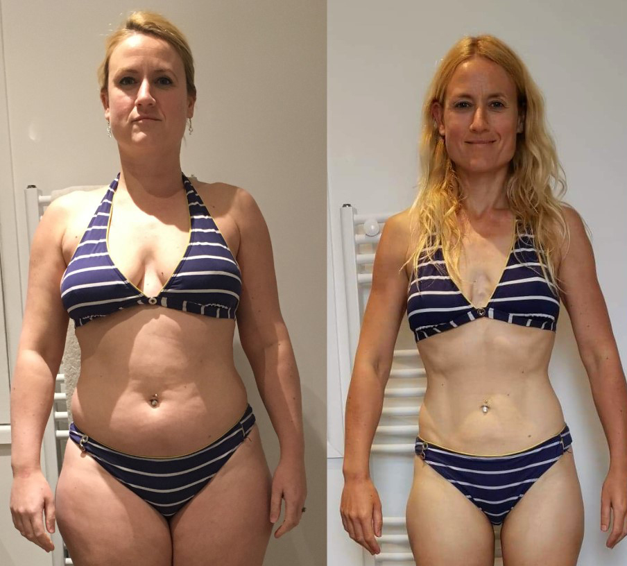 Female fat loss transformation 