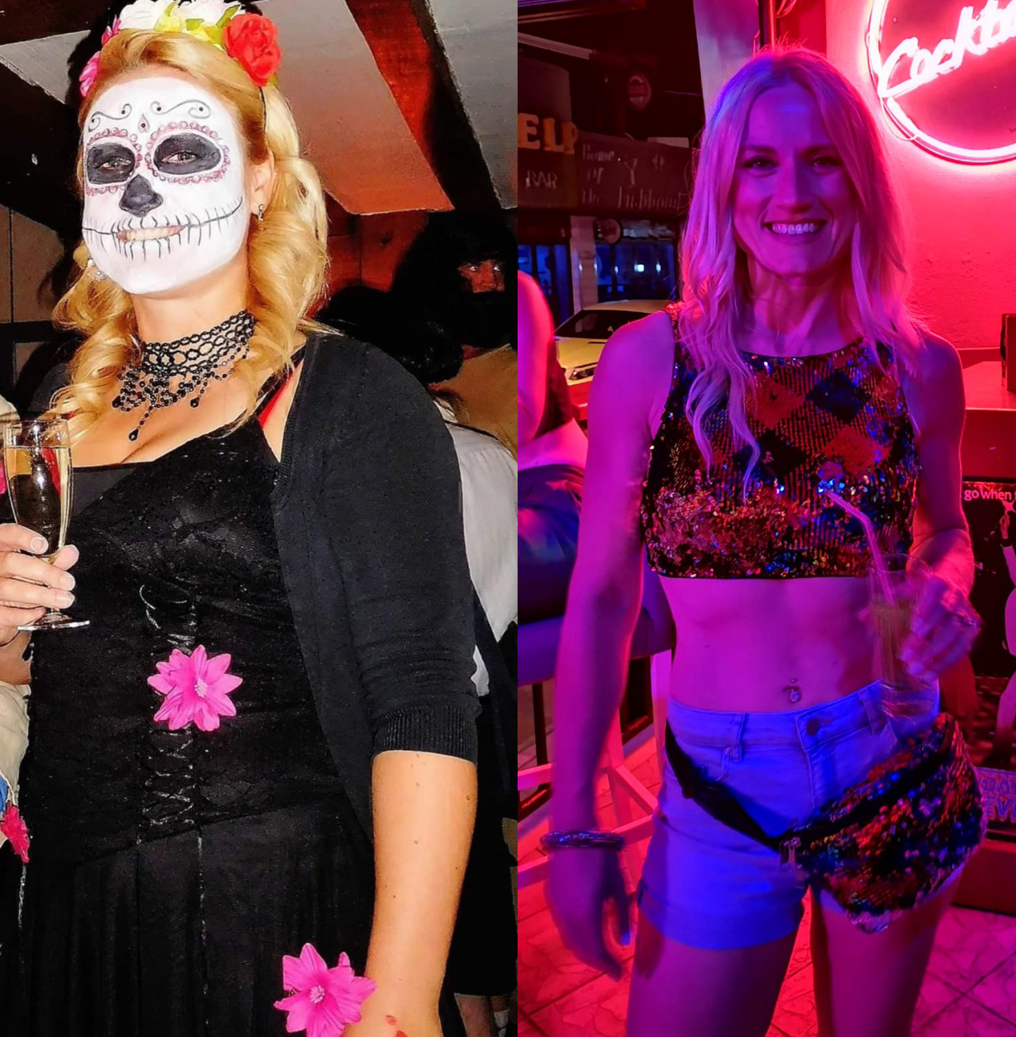 Female fat loss transformation 