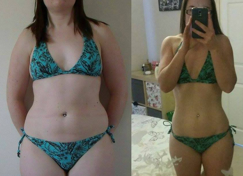 Female fat loss transformation 
